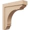 Ekena Millwork 6"W x 24"D x 24"H Thin Warren Rough Cedar Woodgrain TimberThane Corbel, Primed Tan CORUR06X24X24WARRCPR - alternate 1